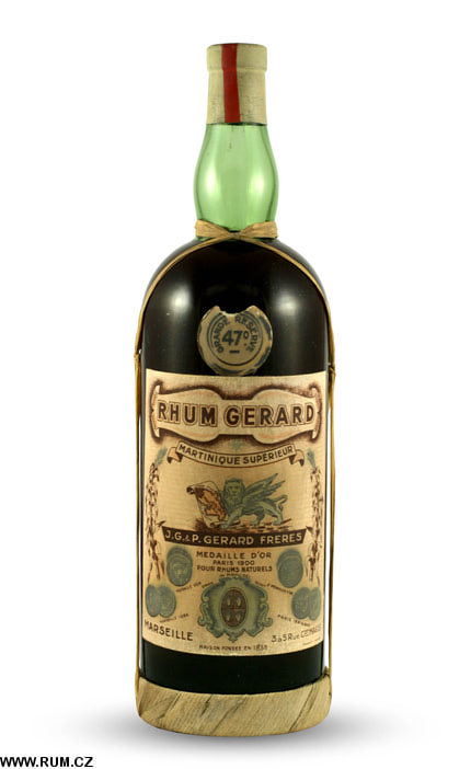L'ancienne bouteille du Rhum Gérard
Le fameux Lion, avec plusieurs gammes (étoiles)
