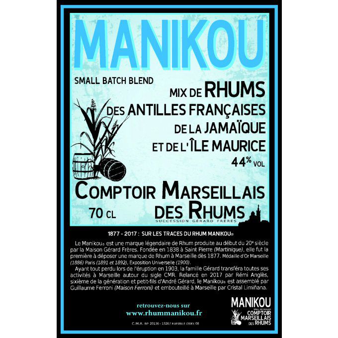Rhum 44° format 70 cl - Livraison & assurance comprise