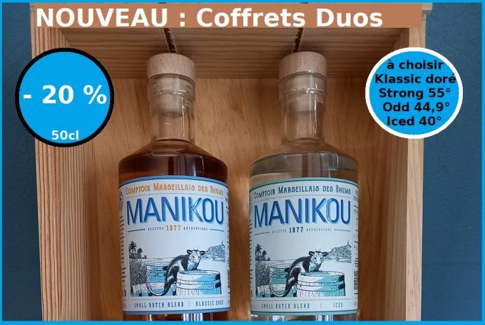 COFFRETS DUOS (2 cols 50cl + coffret et verre) à prix divers