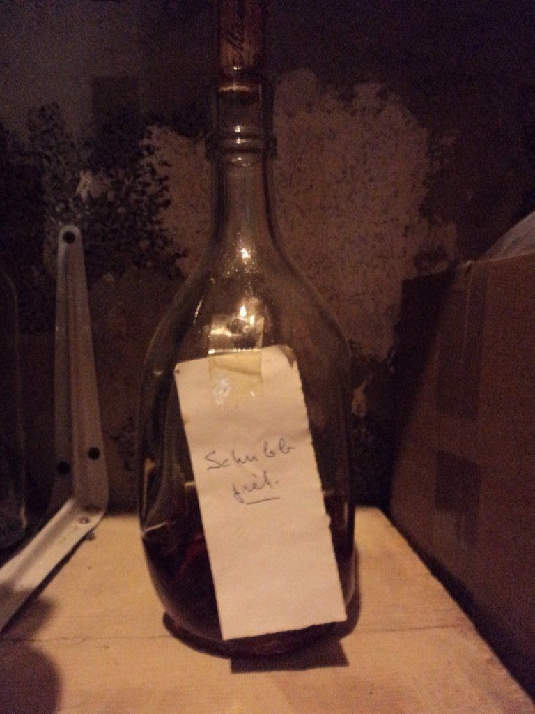 La dernière prépartion de Schrubb de mon grand-père (avec du rhum blanc agricole Chauvet !